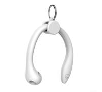 Ganchos de silicona suave para AirPods, diseño antipérdida y anticaídas, apto para deportes, correr, gimnasio, cómodos accesorios inalámbricos para auriculares con clip de almacenamiento (blanco)