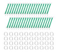 Ganchos de soporte para tomate, ganchos de jardín para apoyar plantas trepadoras, evita que se caigan, sujetadores de jardinería con 40 clips para invernadero, agricultura urbana y balcón