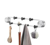 Ganchos de succión | Percha de acero inoxidable sin taladro | Perchas extraíbles para cristal de ducha | para toallas, sombreros, abrigos, bolsos, bolsos, cocina, baño, gabinete, entrada, pasillo