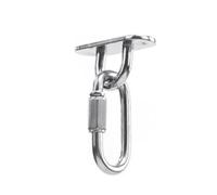 Ganchos de suspensión resistentes para techo y pared, 1 juego de placas de montaje ajustables, perfectas para colgar sillas, sacos de arena, yoga, hamacas aéreas, soporte de carga (C1 M8)