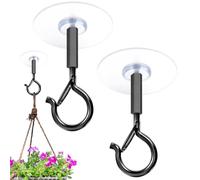 Ganchos De Techo Adhesivo | 2 Piezas Autoadhesivas Seguridad Inicio Capfegio | Ganchos De Pared A Prueba De Viento Para Tiras De Luz LED Estandartes Pequeñas Luces De Organización Doméstica Soluciones