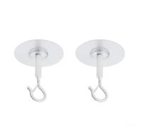 Ganchos de techo para colgar plantas, linternas y decoraciones - Perchas de montaje en pared de acero al carbono resistente y acrílico para uso en interiores y exteriores en jardín, cocina, dormitorio