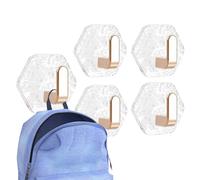 Ganchos De Toalla Baños - Ganchos De Toalla Para El Baño | 5x Pegatinas De Ducha | Estante De Ropa Sin Taladro Para, Dormitorio, Cocina, A bordo Piscina | Fácil Instalación Para El Cas