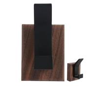 Ganchos de toalla de madera - Nogal 7.5x5cm | Sombrero de montaje en pared y estante de capa | Gancho de madera de servicio pesado para colgar Chaquetas Chaquetas Towels y Accesorios Gama de