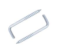 Ganchos de tornillo en forma de L M2.4 M2.5 M2.8 M3.4 M3.7 M3.8 M4.7 Gancho de tornillo autorroscante de ángulo recto Chapado en Zinc for colgar(M3.8x50mm 10pcs)