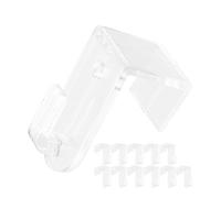 Ganchos de ventana para colgar, 12 pzs, en transparente, ganchos decorativos para grosor de hoja de 12 a 17 mm, clip de ventana para luces de hadas, colgadores de marco de ventana transparentes