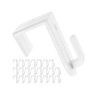 Ganchos de ventana para colgar, 24 pzs, en Blanco, ganchos decorativos para grosor de hoja de 12 a 17 mm, ganchos de puerta sin pegar ni taladrar, coronas de puerta, colgadores de marco de ventana