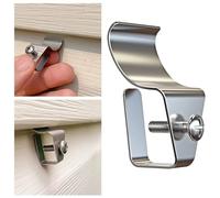 Ganchos de vinilo para revestimiento lateral, paquete de 10 ganchos resistentes sin agujeros para cámaras de seguridad al aire libre, compatibles con Ring XT2 y cámaras intermitentes