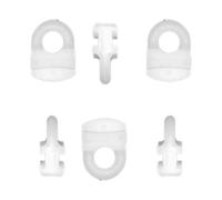 Ganchos deslizadores de cortina para furgoneta VW, autocaravana, color blanco, ganchos deslizantes para cortina de ventana, puerta, cortina de ducha, paquete de 20 unidades
