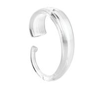 Ganchos en forma de C para cortina de ducha de pl stico de iDesign, juego de 12, 2,38"" x 1,75"" x 0,5"", transparentes