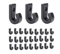 Ganchos en J para kayak,30 PCS Kayak Anclaje Ganchos J Ganchos Nylon Negro Ganchos de Anclaje Reemplazo para Barco Reemplazo Asas para Kayak Asas para Transporte
