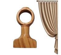 Ganchos En Madera Para Barras De Cortina Apoyo Natural Robusto y Decorativo