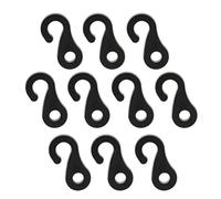 Ganchos en S para tienda de campaña, accesorio de herramienta con hebilla de extremo de cordón elástico para toldo de plástico, 10 Uds.