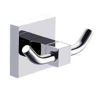 Ganchos for toallas montado en la pared, perchero con doble gancho, atornillable for , ropa, soporte for batas de acero inoxidable for dormitorios, cocina y dormitorio para Cocina, Baño y Dormitorio