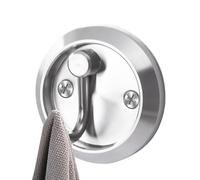 Ganchos giratorios de pared - Gancho invisible para cuerda de toalla - Gancho giratorio individual montado en la pared, gancho de acero inoxidable para entrada, hotel, cocina, baño, estante de