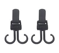 Ganchos Giratorios Doble Cochecito 2 Piezas 2 Piezas Purse Bolsas Y Pañales 360 ° Roatation Baby Roller Hook ABS-Material