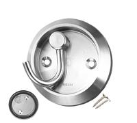 Ganchos giratorios para la pared, ganchos giratorios para ropa, ganchos redondos invisibles de acero inoxidable 304, gancho de ropa moderno, sólido, giratorio, invisible, detrás de la puerta de