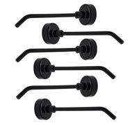 Ganchos magnéticos 6 uds 2, 8x0, 8 Minimaslit 45° ángulo recto ganchos magnéticos fuertes para refrigerador, cabina, horno de microondas imán para nevera