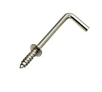 Ganchos metálicos en forma de L con tornillos autorroscantes en ángulo recto for colgar llaveros (dorados, 20-71 mm, 1/2" y 2")(Silver,71mm 1PCS)