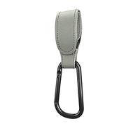 Ganchos multifuncionales ajustables de piel sintética que sujetan tus manos a la bolsa de pañales de la compra