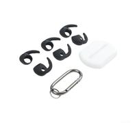 Ganchos Oreja Silicona para suave para galaxy para buds 4 Anti-Dolor(Black) | Ajuste firme, evita caídas, ideal deporte intenso, compatible para buds 4 Pro, silicona premium