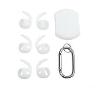 Ganchos Oreja Silicona para suave para galaxy para buds 4 Anti-Dolor(White) | Ajuste firme, evita caídas, ideal deporte intenso, compatible para buds 4 Pro, silicona premium