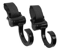 Ganchos organizadores de cochecitos, clips de ganchos de cochecito de bebé de grados rotados | Material de alto, clips de carriola 2 piezas clips universales de cochecito para bolsas de pa