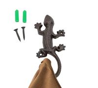 Ganchos Para Abrigos De Animales De Hierro Fundido - 11,8x11,9x1,4 Cm Colgador Rústico Resistente Montado En La Pared | Diseño Decorativo En Forma De Animal, Durabilidad, Construcción De Hierro, Abrig