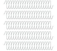 Ganchos para árbol de Navidad en forma de S, 100 piezas de bolas de árbol de Navidad, ganchos colgantes y decoraciones de adorno con diseño de alambre (verde)