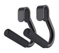 Ganchos para barra de dominadas, empuñaduras ergonómicas de goma de acero, asas de fila de entrenamiento portátiles, accesorios de entrenamiento de barra de alta resistencia, herramientas de ejercicio