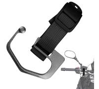 Ganchos para bolsas de equipaje para motocicleta, estante organizador de | Clips organizadores de montaje de manillar para silla de ruedas, scooters, bicicletas, cochecitos, color negro