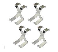 Ganchos para cajones sobre gabinete, 4 ganchos reversibles en forma de X, ganchos multiusos para colgar toallas, abrigos, ropa