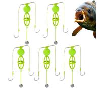 Ganchos para cebos, Portacebos - 5 piezas de pesca en el fondo del gancho de jaula - Accesorios de pesca para expediciones, Offshore, Barco, Acción de Gracias, Navidad