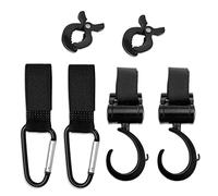 Ganchos para cochecito de bebé, LATTCURE para cochecito de bebé, ganchos, ganchos para carrito de compras, juguetes, bolsa de pañales, manta de invierno, accesorios para cochecito (6 unidades)