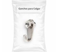 Ganchos para colgar cuadros sin agujeros - Gancho Tornillo Plus | Soporta hasta 35 kg | Ajuste de altura con llave allen incluida | Compatible con varilla y cable | Grosor 2,5 mm