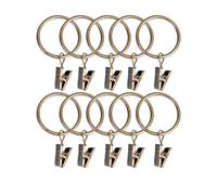 Ganchos para Cortinas 10 Uds. De Anillos de Cortina, Clips Decorativos for Cortinas, Ventana, Anillo Colgante, Gancho for Colgar Ropa, Clip for Gorro(Bronze-32mm)