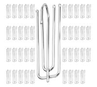 Ganchos para Cortinas de Acero Inoxidable, 40 Piezas Ganchos de Cortina de Abrazadera, Ganchos de Metal para Cortinas, Ganchos de Cortina de Ducha de Metal, Ganchos de Cortina Clips, para Cortinas