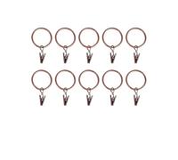 Ganchos para Cortinas Gancho for Cortina, Anillos for, Clip for Barra, Abrazaderas for Ventana y Ducha, Hebilla for Poste de Pinza for Ropa Retro(Red Bronze-25cm,10PC)