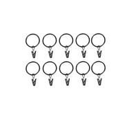Ganchos para Cortinas Gancho for Cortina, Anillos for, Clip for Barra, Abrazaderas for Ventana y Ducha, Hebilla for Poste de Pinza for Ropa Retro(Black-25cm,10PC)