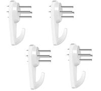 Ganchos para cuadros para pared rígida Kit para colgar cuadros Gancho para colgar cuadros rígidos Blanco 4PC-B