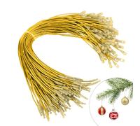 Ganchos para Decoración Navideña, 100 PCS Ganchos para Bolas de Navidad, Cuerda para Colgar Adornos Navidad, Colgantes Decoración Arbol Navideña, Decoracións Colgante de Arbol de Navidads