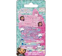 Ganchos para el cabello Gabby’s Dollhouse 6 piezas para niñas | Set infantil de broches metálicos con glitter y personajes originales de la serie de Netflix
