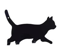 Ganchos para gatos - ganchos del armario mural con un gato corriendo | Llavero autoadhesivo para toallas, bufandas, bolsos, sombreros, organizador sin puñetazos para puerta, cocina, ducha,
