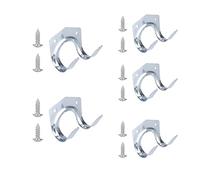 Ganchos Para Herramientas Para Cobertizos 20 pcs Hanger Holder Metal Hanging Hooks with Screw Housekeeper Multi-Purpose Double Hook for Garden Kitchen Garage Tool
