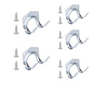 Ganchos Para Herramientas Para Cobertizos 20 pcs Metal Hanger Holder Storage Wall Hook with Screw Housekeeper Multi-Purpose Double for Garden Kitchen Garage Tool