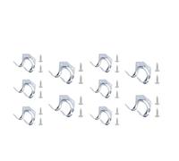 Ganchos Para Herramientas Para Cobertizos 20 pcs Storage Wall Hook Metal Hanging Hooks with Screw Housekeeper Multi-Purpose Double for Garden Kitchen Garage Tool