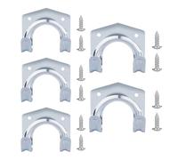 Ganchos Para Herramientas Para Cobertizos 20 pcs Storage Wall Hook Metal Housekeeper with Screw Double Multi-Purpose Iron for Garden Kitchen Garage Tool