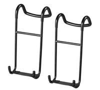 Ganchos para mancuernas, ganchos para mancuernas, 2 enganches de rack para, Ganchos de observación para estiramiento en banco Puerta con capacidad de 225 libras para conectar a la barra de pesas