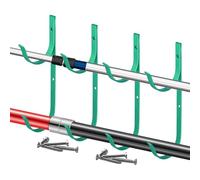 Ganchos para Pértigas | Almacenamiento De Aleación De Aluminio Junto A Alberca - Soporte para skimmer - Pared, Barandilla, Pértigas Telescópicas, Mangueras, Rastrillos, Redes Skimmer, Cepillos,