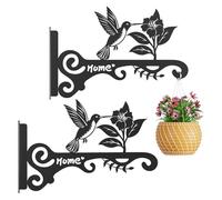Ganchos para plantas | Colgador decorativo de metal para colgar en la pared | Perchas para macetas | Jardín Patio Balcón Entrada Cesta Campana de viento Linterna Interior